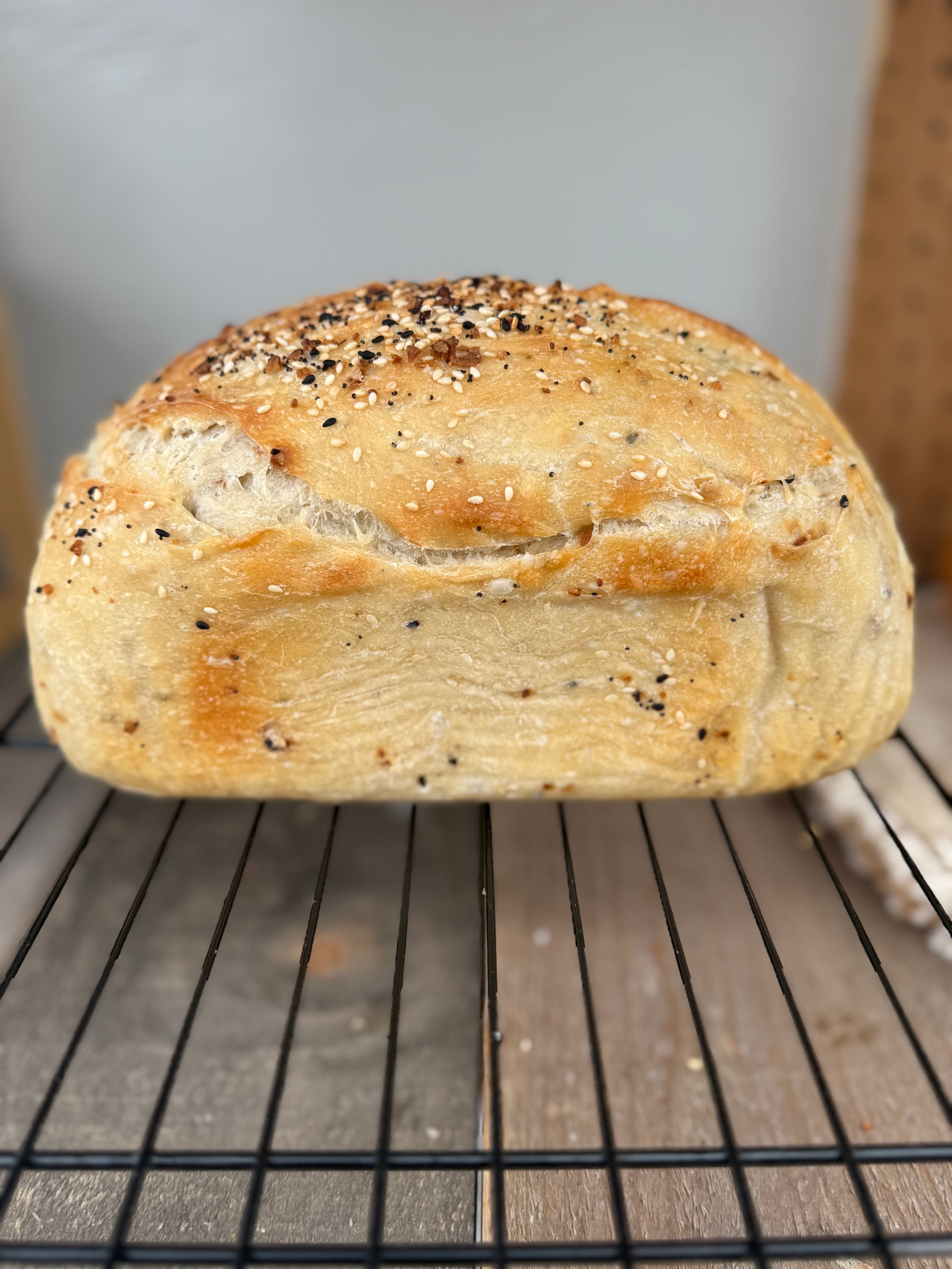 Everything Bagel sourdough loaf