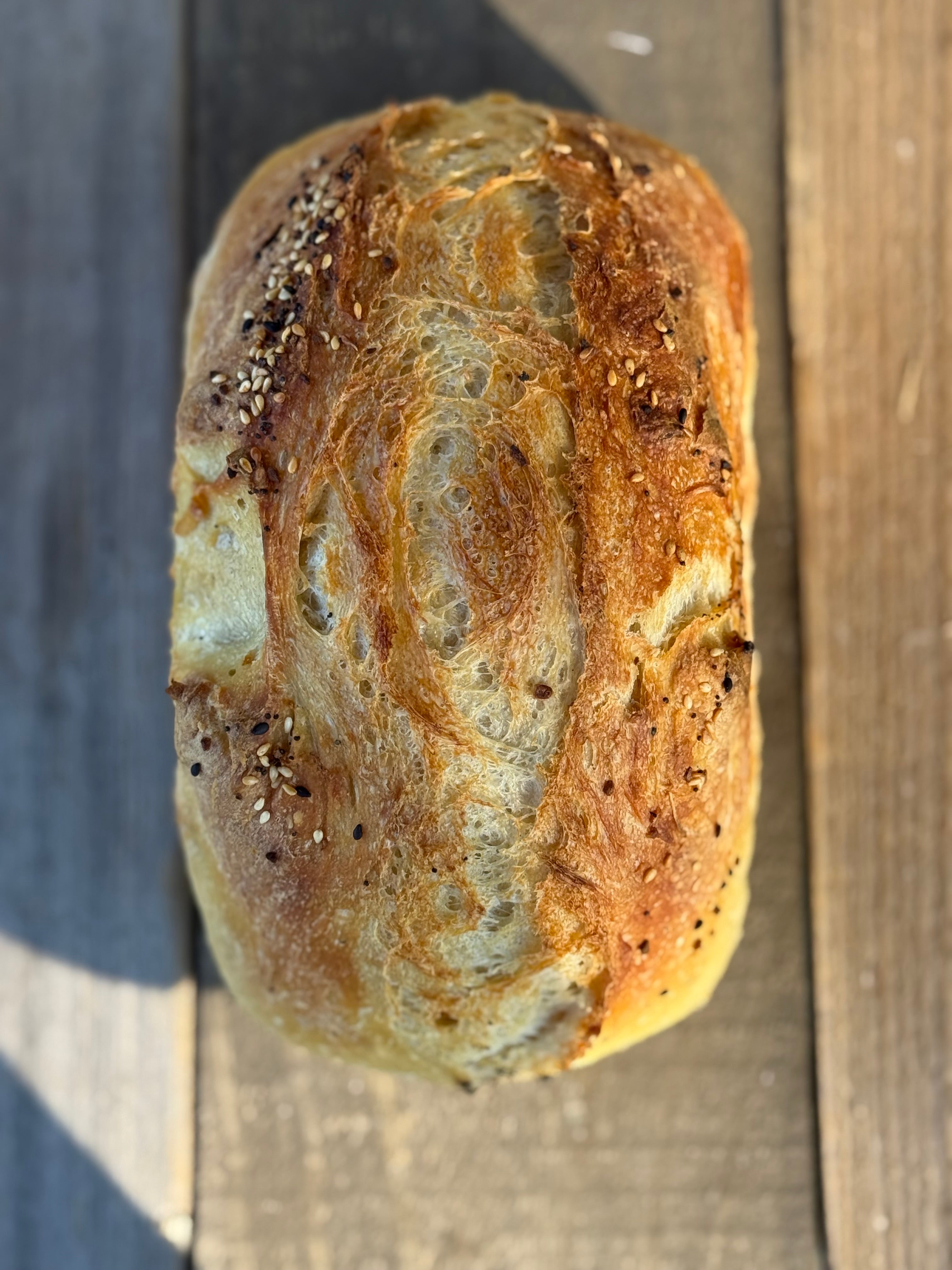 Everything Bagel sourdough loaf