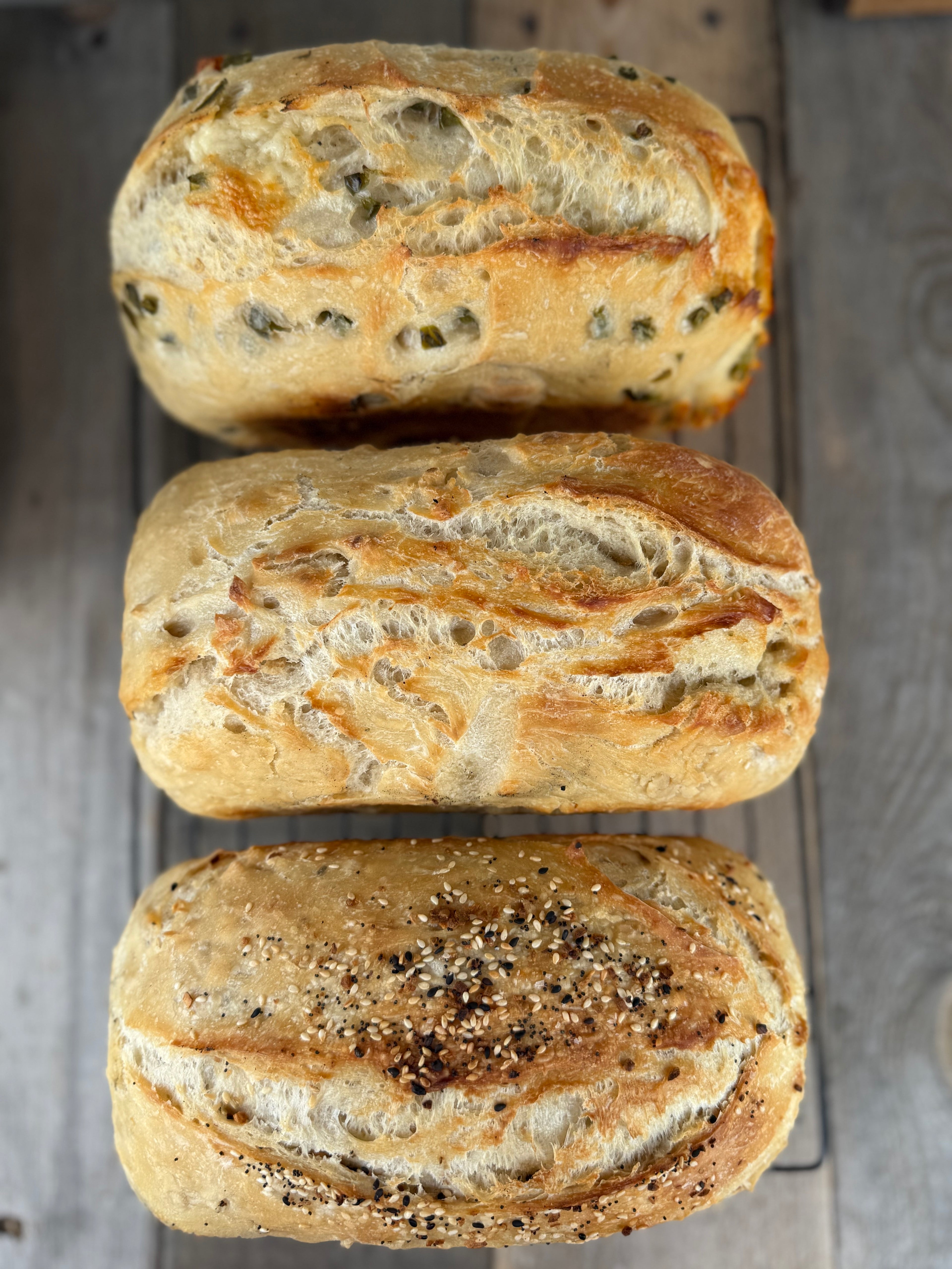 Jalapeno/Cheddar Sourdough loaf